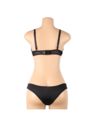 SUBBLIME - ENSEMBLE DEUX PIÈCES DE SOUTIEN-GORGE TRANSPARENT ET BANDES S/M