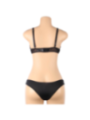 SUBBLIME - ENSEMBLE DEUX PIÈCES DE SOUTIEN-GORGE TRANSPARENT ET BANDES S/M