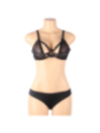 SUBBLIME - ENSEMBLE DEUX PIÈCES DE SOUTIEN-GORGE TRANSPARENT ET BANDES S/M