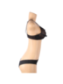 SUBBLIME - ENSEMBLE DEUX PIÈCES DE SOUTIEN-GORGE TRANSPARENT ET BANDES S/M