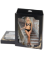 SUBBLIME - ENSEMBLE DEUX PIÈCES DE SOUTIEN-GORGE TRANSPARENT ET BANDES S/M