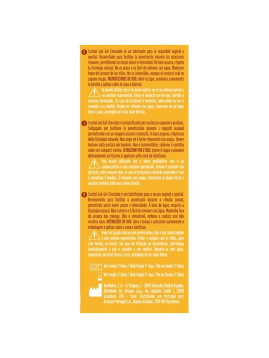CONTROL - GEL LUBRIFIANT LUB CHOCOLAT 75 ML