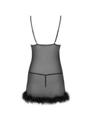 LIVCO CORSETTI FASHION - ENSEMBLE ZERUNAM BABYDOLL + STRING NOIR