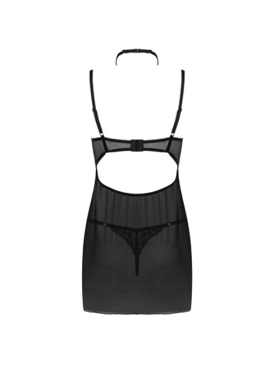 LIVCO CORSETTI FASHION - ENSEMBLE BINELLA BABYDOLL + THONG NOIR