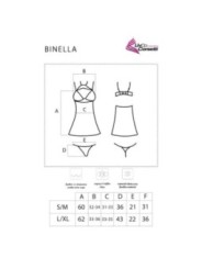 LIVCO CORSETTI FASHION - ENSEMBLE BINELLA BABYDOLL + THONG NOIR