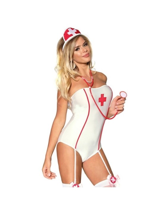 SUBBLIME - COSTUME DINFIRMIÈRE SEXY AVEC TEDDY S/M