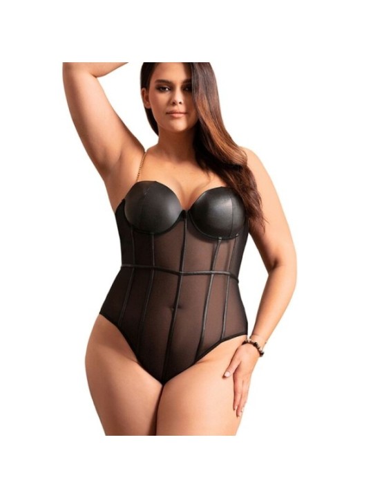 SUBBLIME - BODY NOIR  BRETELLES CHAÎNE L/XL