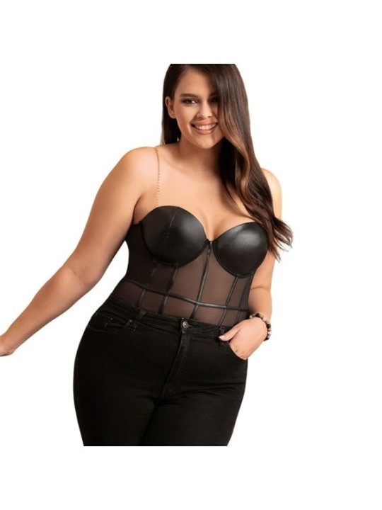 SUBBLIME - BODY NOIR  BRETELLES CHAÎNE L/XL
