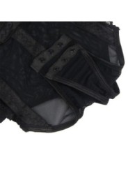 SUBBLIME - TEDDY AVEC JARRETIÈRE DÉTAIL POITRINE NOIR L/XL