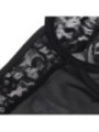 SUBBLIME - TEDDY AVEC JARRETIÈRE AVEC DÉTAIL DENTELLE ET BANDES NOIR L/XL