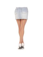 LEG AVENUE - BAS AU CROCHET MULTICOLORE