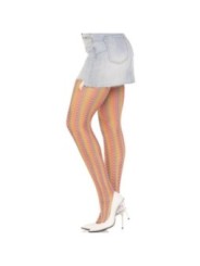 LEG AVENUE - BAS AU CROCHET MULTICOLORE