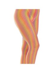 LEG AVENUE - BAS AU CROCHET MULTICOLORE