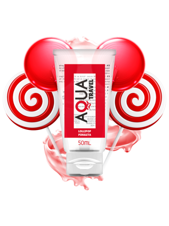AQUA TRAVEL - LUBRIFIANT À BASE D''EAU SAVEUR LOLLIPOP - 50 ML