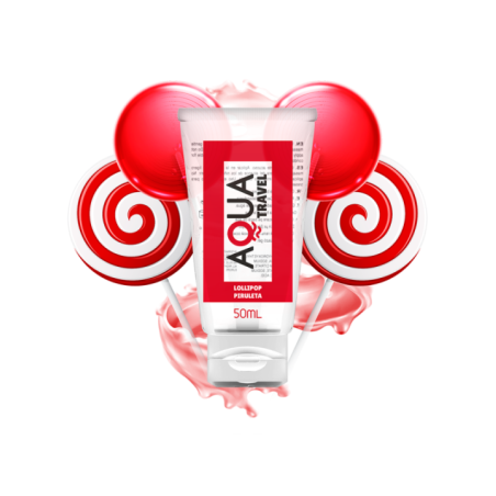 AQUA TRAVEL - LUBRIFIANT À BASE D''EAU SAVEUR LOLLIPOP - 50 ML