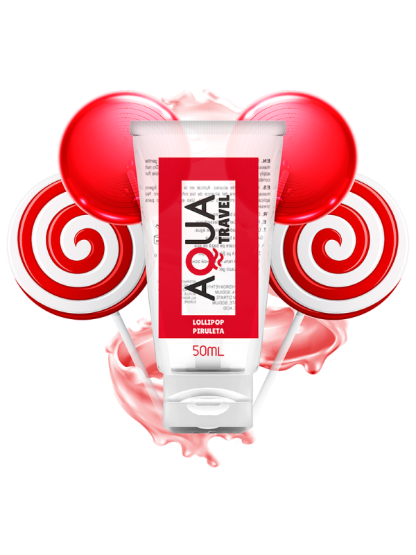 AQUA TRAVEL - LUBRIFIANT À BASE D''EAU SAVEUR LOLLIPOP - 50 ML