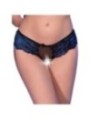 CHILIROSE - CR 4712 CULOTTE SANS CROCHET NOIR/BLEU L