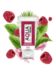 AQUA TRAVEL - LUBRIFIANT A BASE D''EAU SAVEUR FRAMBOISE SAUVAGE - 50 ML