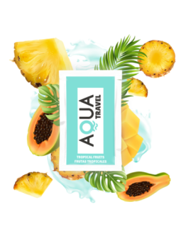 AQUA TRAVEL - LUBRIFIANT À BASE D'EAU SAVEUR FRUITS TROPICAUX 6 ML