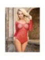 SUBBLIME - 952303 BODY SHINY GRILL AVEC ÉPAULES DÉNUDÉES MANCHES LONGUES ROUGE TAILLE UNIQUE