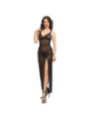 CHILIROSE - CR 4723 NUISETTE LONGUE ET STRING NOIR S