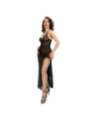 CHILIROSE - CR 4723 NUISETTE LONGUE ET STRING NOIR S