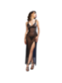 CHILIROSE - CR 4723 NUISETTE LONGUE ET STRING NOIR S