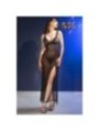 CHILIROSE - CR 4723 NUISETTE LONGUE ET STRING NOIR S