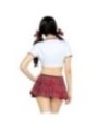 LEG AVENUE - COSTUME CLASSIQUE DE MISS COLLÉGIALE ROUGE/BLANC S/M