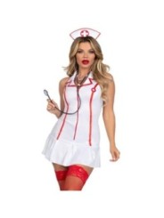LEG AVENUE - COSTUME D'INFIRMIÈRE EN CHEF BLANC M/L