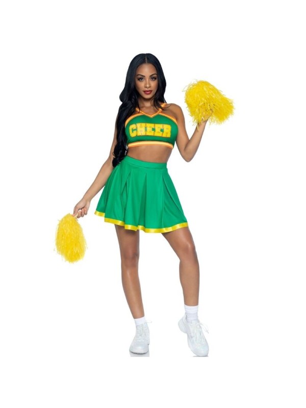 LEG AVENUE - COSTUME POM-POM GIRLS VERT M/L