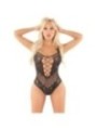 LEG AVENUE - BODY RÉSEILLE DIAMOND NOIR TAILLE UNIQUE