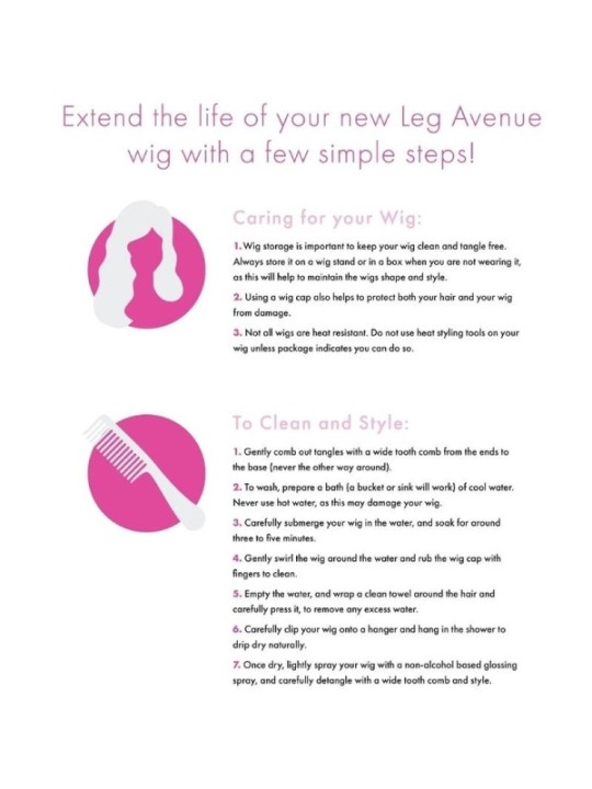LEG AVENUE - PERRUQUE LONGUE ET DROITE BANGIN NOIRE
