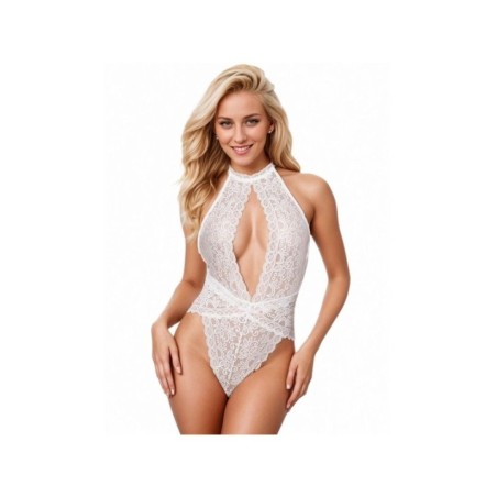 SUBBLIME - 953867 BODY DENTELLE BLANC L/XL