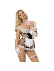SUBBLIME - 954314 COSTUME DE FEMME SEXY NOIR/BLANC L/XL