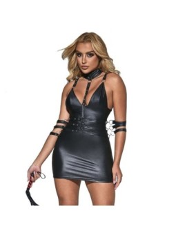 SUBBLIME - 954413 BODY BONDAGE EN CUIR NOIR L/XL