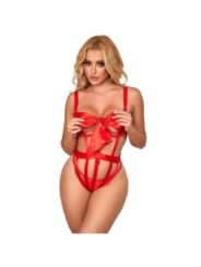 SUBBLIME - 954475 BODY SEXY AJOURÉ AVEC NOEUD ROUGE L/XL