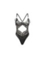 SUBBLIME - 955229 BODY TRANSPARENT AVEC DENTELLE CREUSE NOIR L/XL