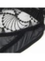 SUBBLIME - 955229 BODY TRANSPARENT AVEC DENTELLE CREUSE NOIR L/XL