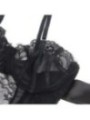 SUBBLIME - 955502 BODY EN DENTELLE AVEC NŒUDS ET JARRETELLES NOIR L/XL