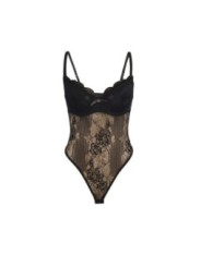 SUBBLIME - 955625 BODY EN DENTELLE AVEC FERMETURE EN BAS NOIR L/XL