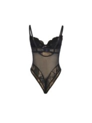SUBBLIME - 955625 BODY EN DENTELLE AVEC FERMETURE EN BAS NOIR L/XL