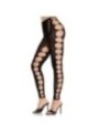 LEG AVENUE - BAS OPAQUES SANS COUTURE ET SANS BRETELLES NOIRS