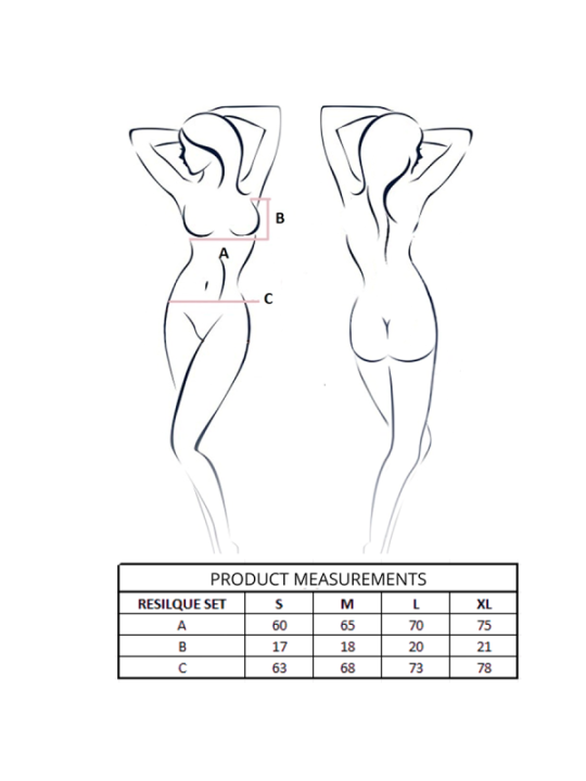 PASSION - ENSEMBLE SOUTIEN-GORGE + STRING RESILQUE BLANC S/M