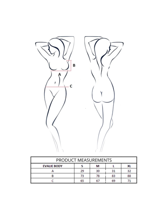 PASSION - BODY EVALIE BLANC L/XL