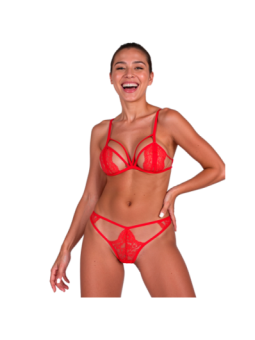 PASSION - ENSEMBLE SOUTIEN-GORGE + STRING ANUVERA FIRE BRICK L/XL