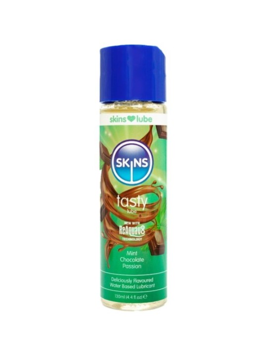 SKINS - LUBRIFIANT À BASE D'EAU DÉLICIEUX MENTHE ET CHOCOLAT 130 ML