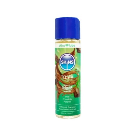 SKINS - LUBRIFIANT À BASE D'EAU DÉLICIEUX MENTHE ET CHOCOLAT 130 ML