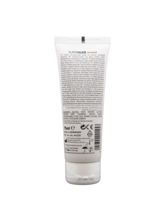 HOT - SUPERGLIDE LUBRIFIANT COMESTIBLE À BASE D'EAU ET DE NOIX DE COCO 75 ML