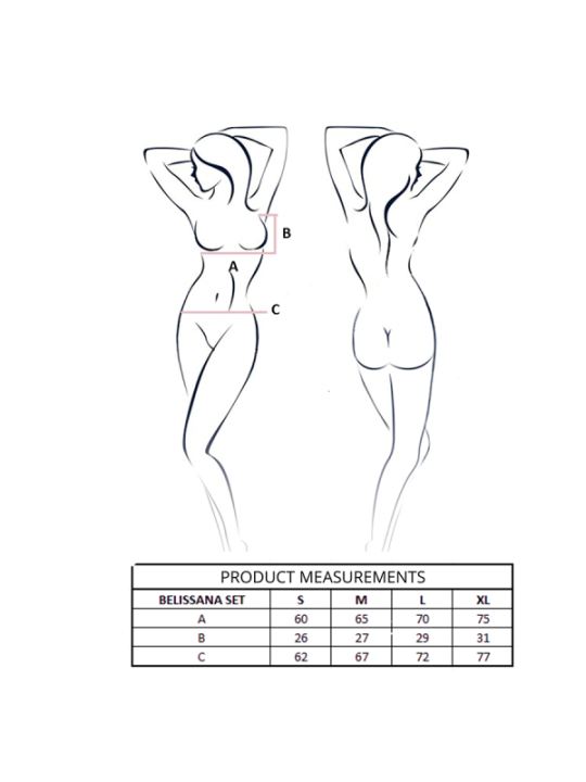 PASSION - ENSEMBLE SOUTIEN-GORGE + STRING BELISSANA NOIR S/M